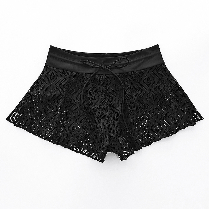 Γυναικείοι σλιπ θαλάσσης με διάτρητο σχέδιο, φαρδιά γραμμή, εφέ κάλυψης κοιλιάς, 82% πολυεστέρα, για κολύμβηση