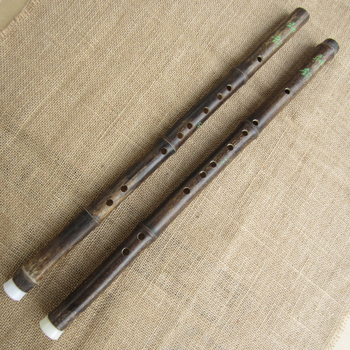 Флейта, вертикална, шестдупкова, ключ F/G, естествен бамбук