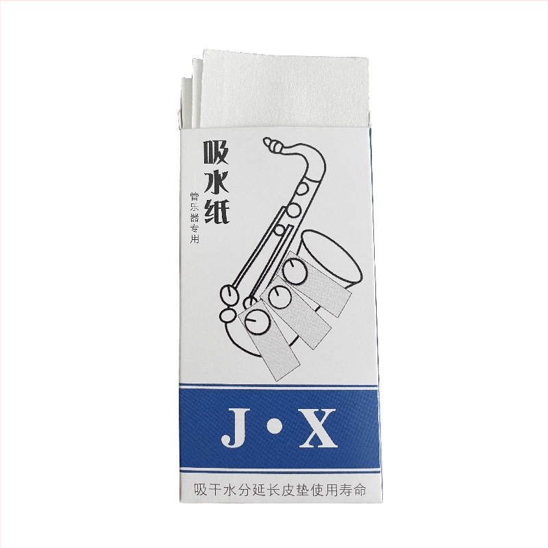 Čistiaci papier na drevené dychové nástroje, absorpčný papier pre pad – saxofón, flauta, klarinet, hoboj, fagot