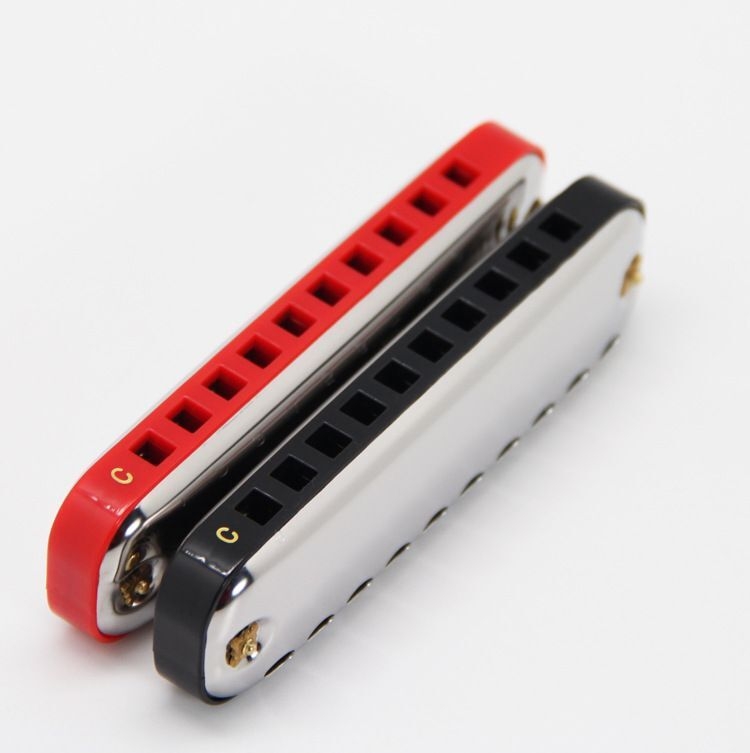 Блуз хармоника, 10 отвори, ключ C, за начинаещи, със звукови отвори от смола