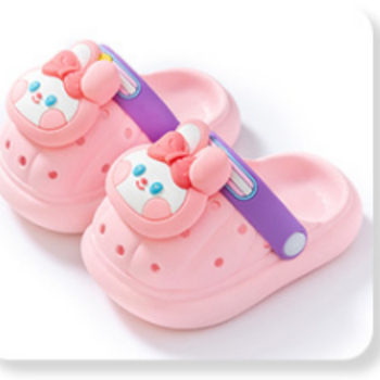 Bērnu PVC pludmales sandales ar mīkstu zoli, neitrāls/abiem dzimumiem, karikatūru dizains, iekšējai un ārējai nēsāšanai, vecums 4–12 gadi.