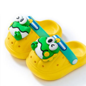 Bērnu PVC pludmales sandales ar mīkstu zoli, neitrāls/abiem dzimumiem, karikatūru dizains, iekšējai un ārējai nēsāšanai, vecums 4–12 gadi.