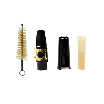 Στόμιο άλτο σαξοφώνου με κλιπ καπακιού — μέταλλο και πλαστικό, αξεσουάρ σαξοφώνου