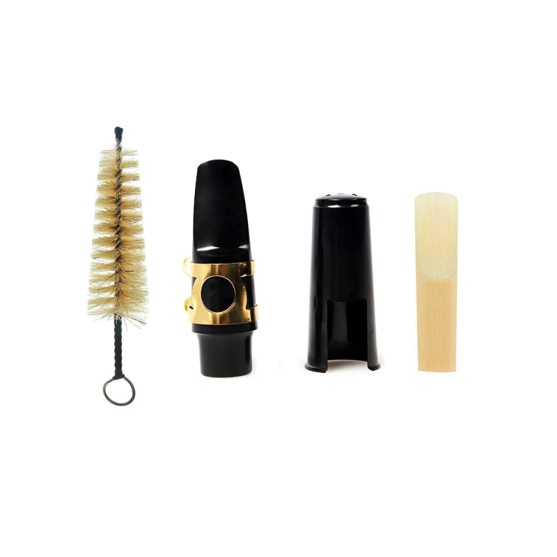 Cap de gură pentru saxofon alto, cu clips pentru capac — metal și plastic, accesorii saxofon