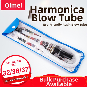 Qimei мелодика с клавиатура, дюза за духане и комплект дълга тръба с къс мундщук — 25/32/36/37/41 клавиша