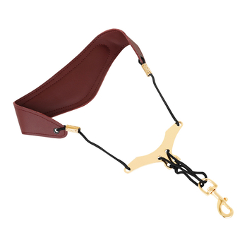 Ζώνη σαξοφώνου, PU δέρμα με μεταλλικές συνδέσεις και επένδυση από αφρό, Μοντέλο F-111, PVC συσκευασία, για μουσικά όργανα