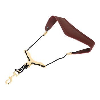 Ζώνη σαξοφώνου, PU δέρμα με μεταλλικές συνδέσεις και επένδυση από αφρό, Μοντέλο F-111, PVC συσκευασία, για μουσικά όργανα