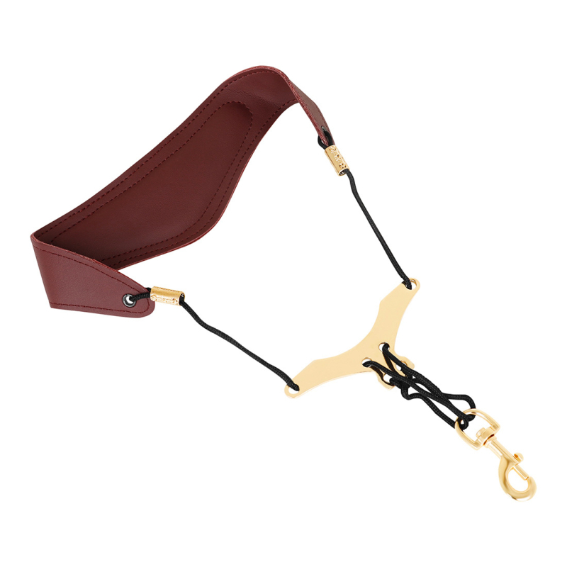 Ζώνη σαξοφώνου, PU δέρμα με μεταλλικές συνδέσεις και επένδυση από αφρό, Μοντέλο F-111, PVC συσκευασία, για μουσικά όργανα