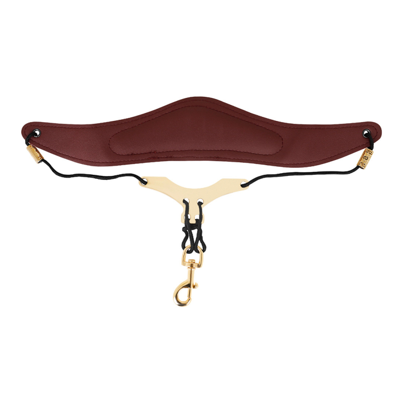 Ζώνη σαξοφώνου, PU δέρμα με μεταλλικές συνδέσεις και επένδυση από αφρό, Μοντέλο F-111, PVC συσκευασία, για μουσικά όργανα