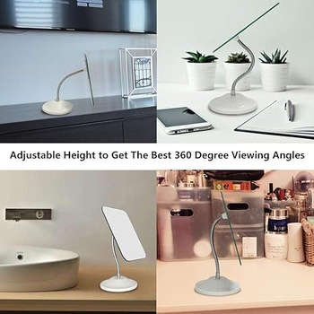 Настолно едностранно огледало за грим, YW, персонализирана обработка и лого, подходящо за хол, спалня или баня