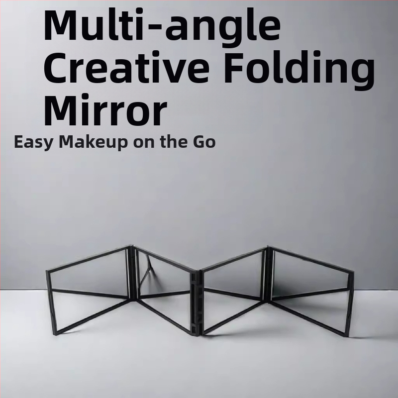 Sklopné štvorstranné zrkadlo na domáce zostrihy, vidíte zadnú časť hlavy, zrkadlo na líčenie, ABS rám