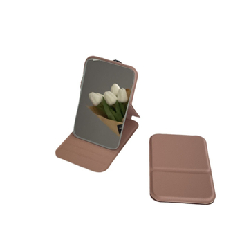 Сгъваемо преносимо настолно огледало с PU/PS/PVC рамка и сребърно огледало