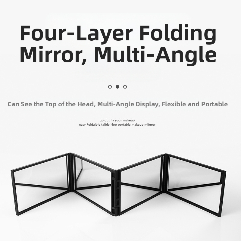 Sa Qi zrkadlo na líčenie s ABS rámom a strieborným zrkadlom, bez elektrického napájania