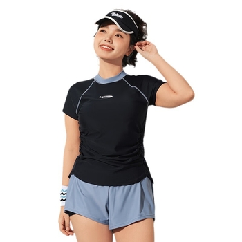 361° Γυναικείος ολόσωμος μαγιό με φούστα, συντηρητικό σχέδιο, μαξιλαράκι στήθους, νάιλον 82%