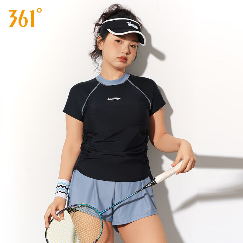 361° Γυναικείος ολόσωμος μαγιό με φούστα, συντηρητικό σχέδιο, μαξιλαράκι στήθους, νάιλον 82%