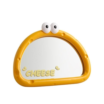 Επιτραπέζιος καθρέφτης μακιγιάζ με χαριτωμένο καρτούν σχέδιο, κατασκευή από ρητίνη, μοντέρνος και απλός στυλ, με βάση