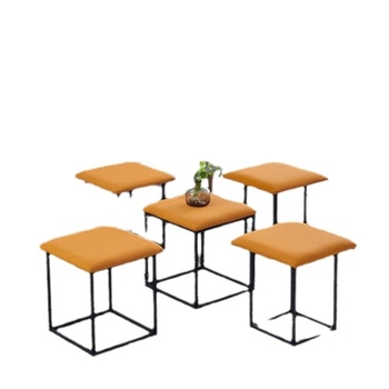 Скандинавски многофункционален кубообразен стол за хол – метална конструкция, модел LH 29 20 022, стил модерен минималистичен, персонализирани образци