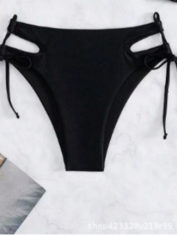 Γυναικείοι μαγιό σλιπ με διάτρητο σχέδιο και κορδόνι – Πολυεστέρας 82% / 18% επένδυση ελαστικό, στυλ briefs/boxer, για κολύμβηση και θαλάσσια σπορ