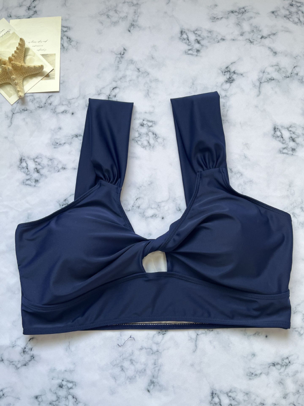 Costum de baie din două piese, cu top burete, fără mâneci, poliester 82/18