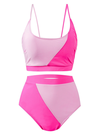 Μονόσωμος μαγιό για ενήλικες γυναίκες, μονοτονικό σχέδιο, 82% σπάντεξ, επένδυση στήθους