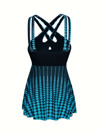 Ολόσωμο μαγιό για γυναίκες, χωρίς μανίκια, με επένδυση στήθους, ύφασμα πολυεστέρα, επένδυση από σπάντεξ