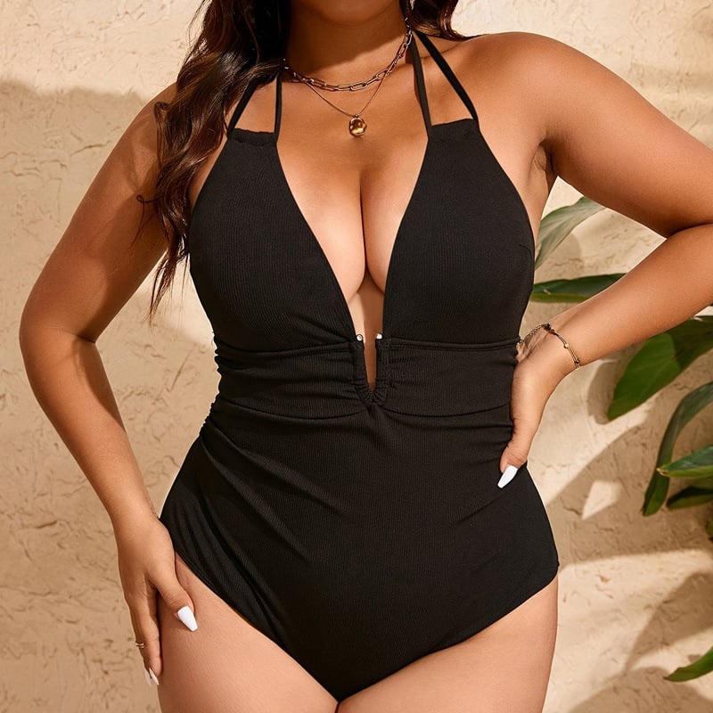 Costum de baie întreg pentru femei, fără mâneci, croială strânsă, înaltă elasticitate, cu burete pentru bust.