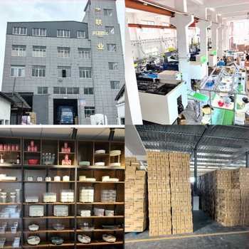 Ροταριζόμενος πλαστικός δίσκος φρούτων για γραφείο - διαφανής, PET ύλικό, χωρητικότητα 1 L