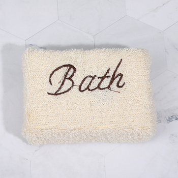 Подаръчен комплект за вана — памучно-ленени квадратни кърпи, бродирани, дървена кутия, 4 части, персонализирани