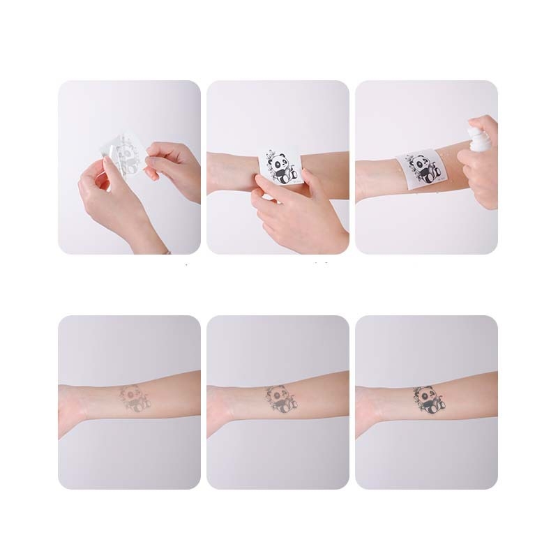 Στικέρ τατουάζ για ολόκληρη την πλάτη, ημι-μόνιμο, αδιάβροχο, βότανο σχέδιο, μεταφορά εκτύπωσης