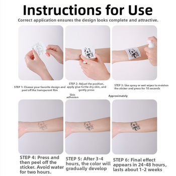 Αυτοκόλλητο τατουάζ για ολόκληρη πλάτη – βότανο σχέδιο, εκτύπωση με μεταφορά νερού, κατασκευή αυτοκόλλητου μεταφοράς, μηχανική παραγωγή, τυπωμένο λογότυπο