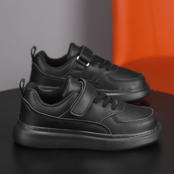 Παιδικά αθλητικά για όλες τις εποχές με επάνω μέρος συνθετικό δέρμα, διαπνοή, αδιάβροχα, ελαφριά, αντιολισθητικά, EVA σόλα, Velcro κούμπωμα, για παιδιά 6-12 ετών