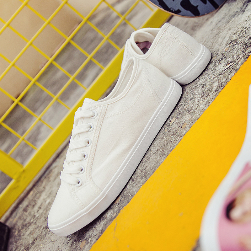 Kanvinių batelių moterims su vulkanizuotu gumos padu, žemas viršus, laisvalaikio stilius