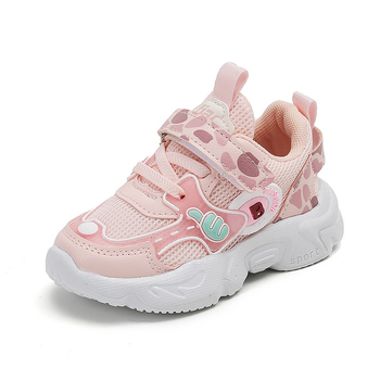 Αεριζόμενα παιδικά παπούτσια με δικτυωτό πάνω μέρος, Velcro κλείσιμο, ελαφριά, αντιολισθητική σόλα από καουτσούκ, σχέδιο καρτούν, κατάλληλα για άνοιξη και φθινόπωρο.