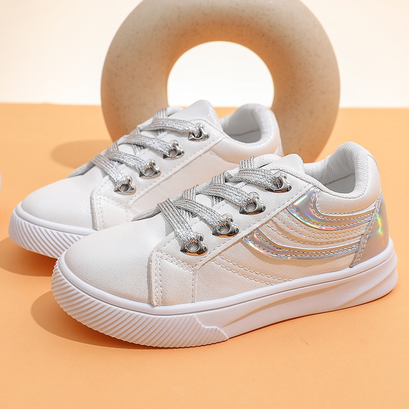 Bērnu sporta apavi, korejiešu stilā, augšējais materiāls māksīgā PU, vecums 7–12 gadi, piemēroti visām sezonām