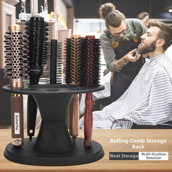 Дисплей рафт за фризьорски инструменти – държач за гребен, 1 слой, нето тегло 97 г, опаковка 50 бр, Opp торба