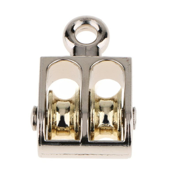 Комплект шкиви: единичен и двоен фиксиран шкив с подвижен шкив от цинкова сплав за моделиране