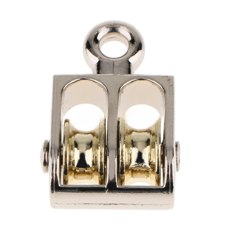 Комплект шкиви: единичен и двоен фиксиран шкив с подвижен шкив от цинкова сплав за моделиране