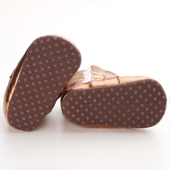 Bērnu ziemas zābaki ar biezu siltinājumu, PU augšdaļa, anti-slip mīkstā zole, Velcro aizdare, vecums 12–36 mēneši