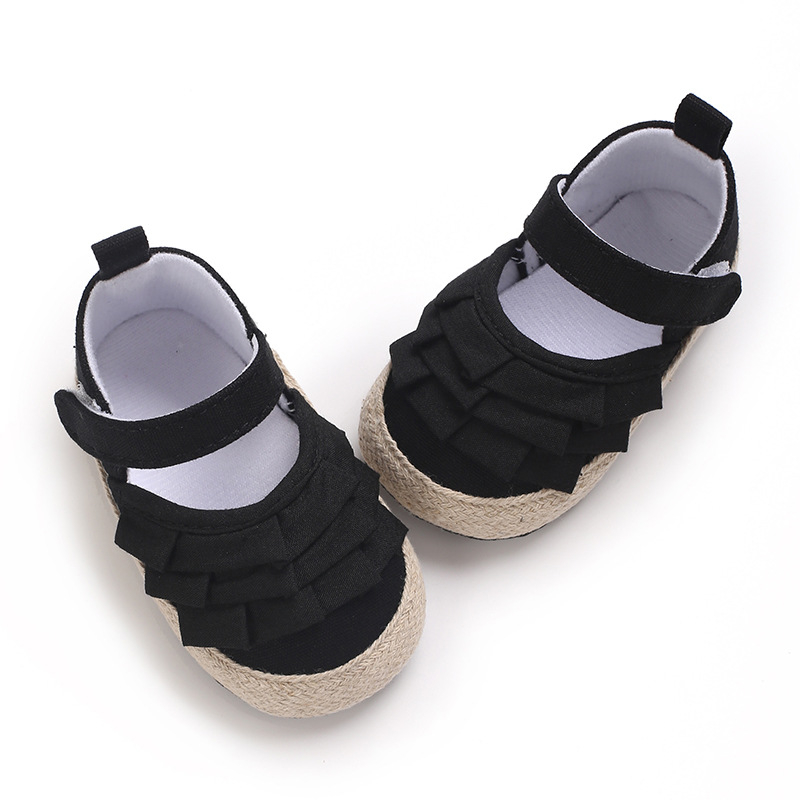 Cipele za hodanje za djevojčice beba - EVA đon, platnena gornja, Velcro zatvarač, 6-12 mjeseci, sve sezone, platnene cipele