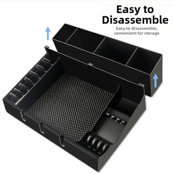 Κουτί αποθήκευσης για ηλεκτρικά εργαλεία κομμωτικής με αποσπώμενο διαμέρισμα, ABS, 35L χωρητικότητα, μοντέρνος επιτραπέζιος οργανωτής