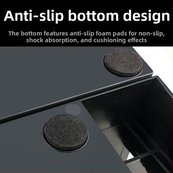 Κουτί αποθήκευσης για ηλεκτρικά εργαλεία κομμωτικής με αποσπώμενο διαμέρισμα, ABS, 35L χωρητικότητα, μοντέρνος επιτραπέζιος οργανωτής