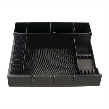 Κουτί αποθήκευσης για ηλεκτρικά εργαλεία κομμωτικής με αποσπώμενο διαμέρισμα, ABS, 35L χωρητικότητα, μοντέρνος επιτραπέζιος οργανωτής