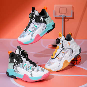 Παιδικά Παπούτσια Μπάσκετ για Αγόρια, Διαπνέον Άνω με Δίκτυωμα, Ελαφριά EVA Σόλα, Αντιολισθητικά και Απορρόφηση Κραδασμών, Για Άνοιξη, Καλοκαίρι και Φθινόπωρο