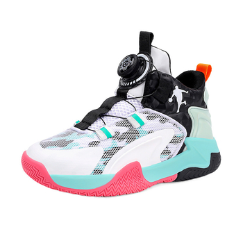Παιδικά Παπούτσια Μπάσκετ για Αγόρια, Διαπνέον Άνω με Δίκτυωμα, Ελαφριά EVA Σόλα, Αντιολισθητικά και Απορρόφηση Κραδασμών, Για Άνοιξη, Καλοκαίρι και Φθινόπωρο