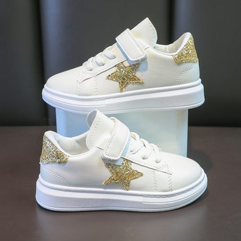 Bērnu kedas ar biezu zoli, Velcro aizdare, sintētiska āda augšdaļa, gumijas zole, PU iekšējā, zems augšdaļa (pavasaris–rudens)