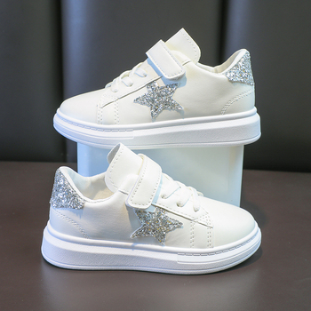 Bērnu kedas ar biezu zoli, Velcro aizdare, sintētiska āda augšdaļa, gumijas zole, PU iekšējā, zems augšdaļa (pavasaris–rudens)