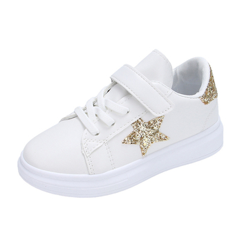 Bērnu kedas ar biezu zoli, Velcro aizdare, sintētiska āda augšdaļa, gumijas zole, PU iekšējā, zems augšdaļa (pavasaris–rudens)