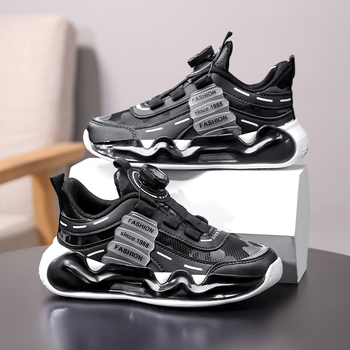 Παιδικά Παπούτσια Με Αγκράφα – Συνθετικό Δέρμα με Δίκτυο στην Άνω Επιφάνεια, EVA Σόλα, Αδιάβροχα και Ελαφριά, Καρτούν Σχέδιο