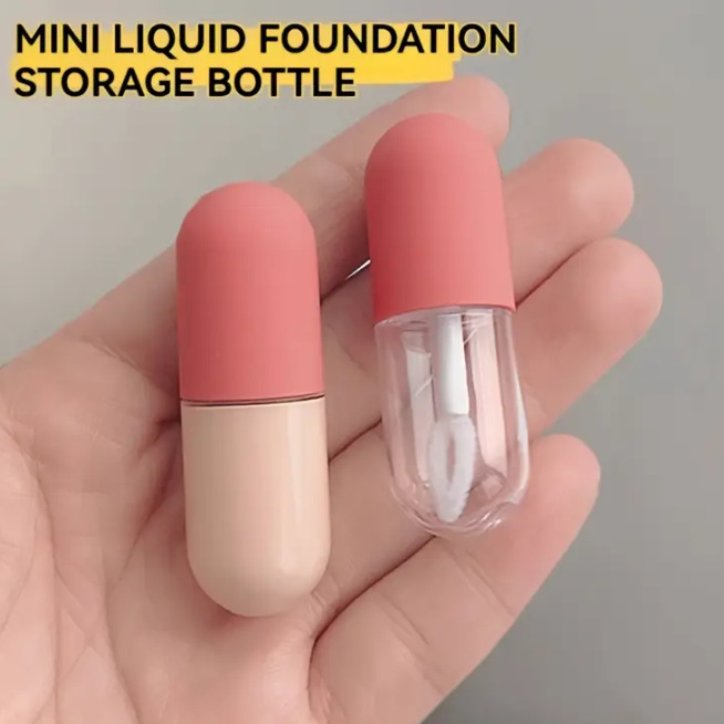 Μίνι σετ δοχείων δοσολογίας για foundation essence, φορητή κάψουλα-βούρτσα για χείλη, μοντέλο SF545DFS, άδειος σωλήνας μίας χρήσης, διάρκεια ζωής 20 έτη