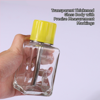 Γυάλινο μπουκάλι για νύχια με ατσάλινη αντλία, σωληνάκι αντλίας με χαλκό-πυρήνα, ανθεκτικό στη διάβρωση, καπάκι προστασίας από σκόνη